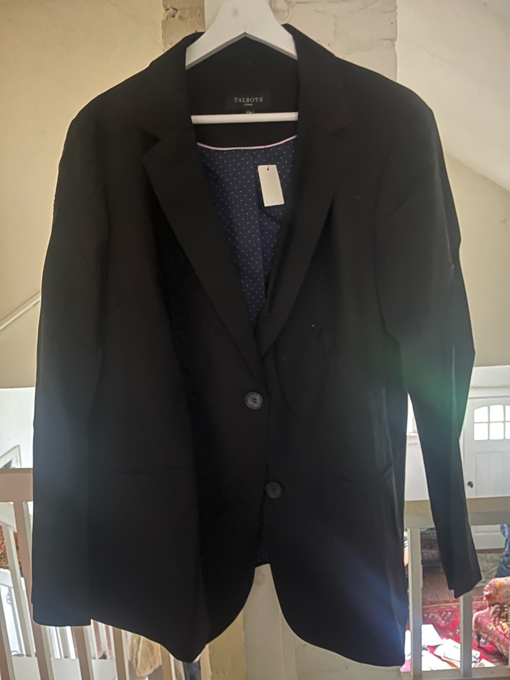 Talbots Black Single-Button Blazer
